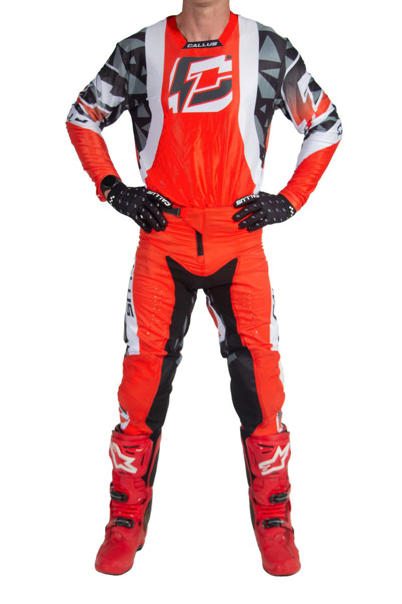 Red Geometric Jersey