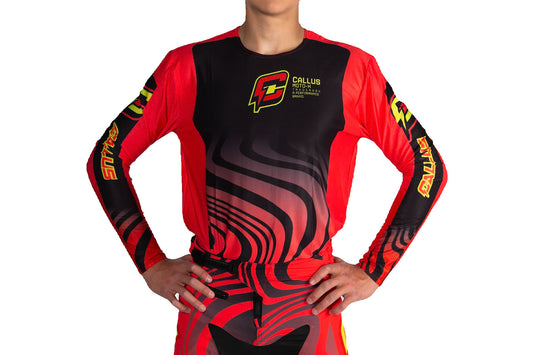 Safety red jersey