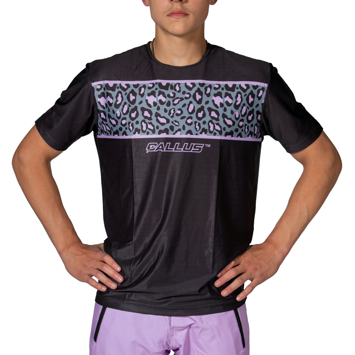 Mauve Leopard SS Jersey