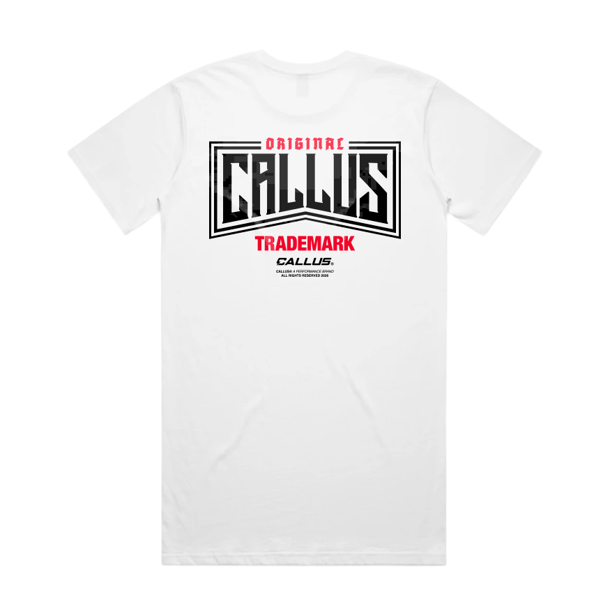 Machine tee +2 white