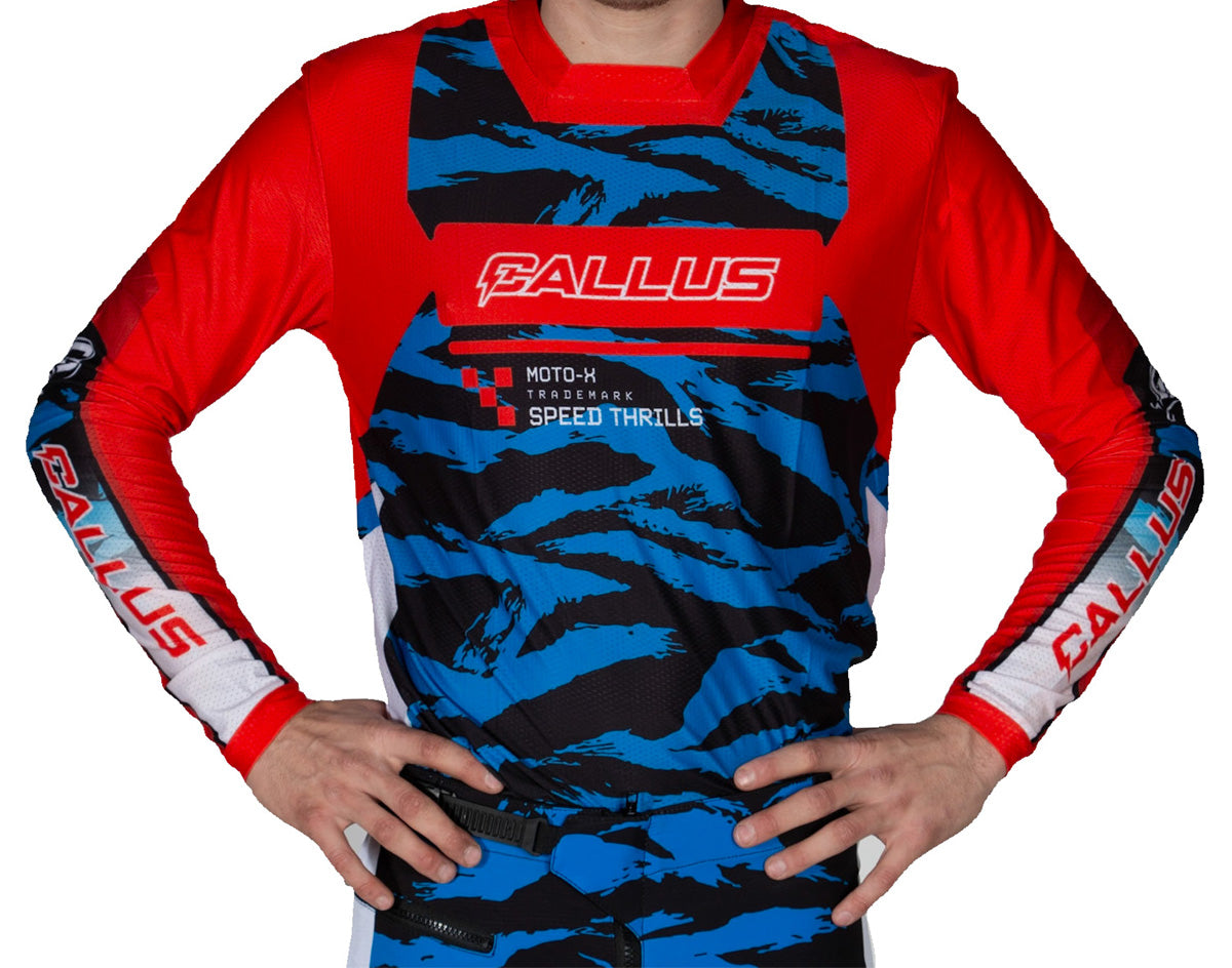 Blue tiger jersey