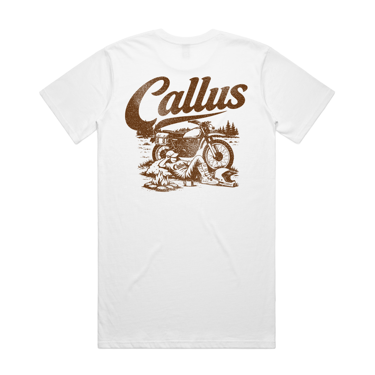 Quick Rip Tee White long Fit