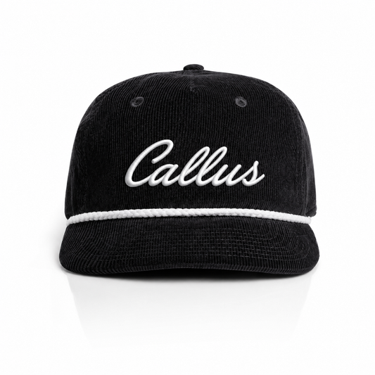 Cord Hat Black
