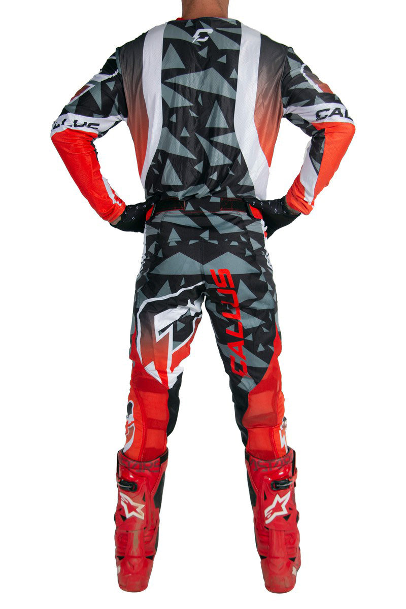 Red Geometric Jersey