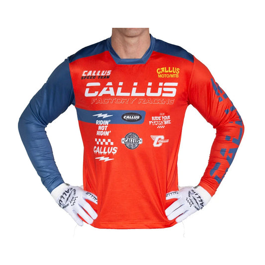 Red sticker jersey